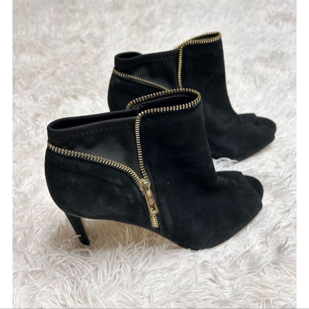 Ann Taylor Black Open Toe Heels Size 7.5 inches
